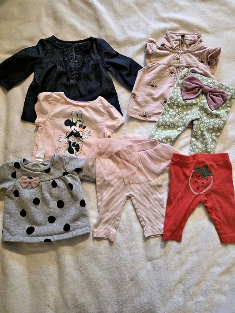 Baby 3M 6-Piece Clothing Lot Pink & Black